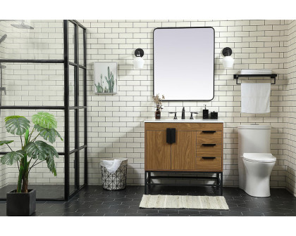 Elegant Bathroom Vanity - Walnut Brown (VF48836WB)