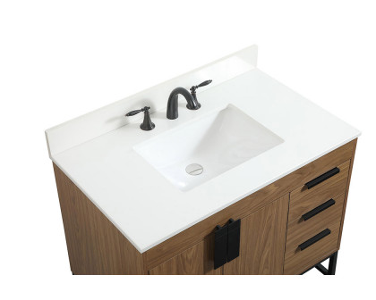 Elegant Bathroom Vanity - Walnut Brown (VF48836WB-BS)