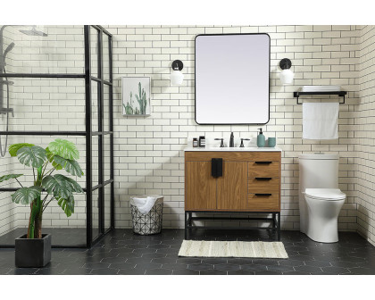 Elegant Bathroom Vanity - Walnut Brown (VF48836WB-BS)