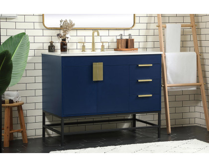 Elegant Bathroom Vanity - Blue (VF48842MBL)