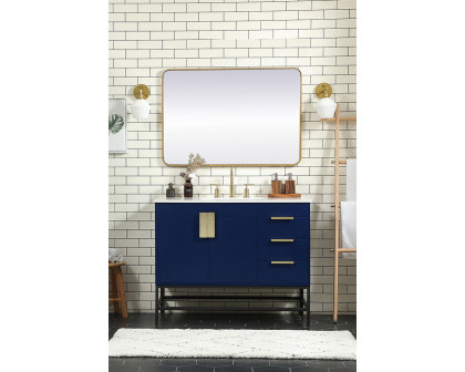 Elegant Bathroom Vanity - Blue (VF48842MBL)