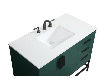 Elegant Bathroom Vanity - Green (VF48842MGN)