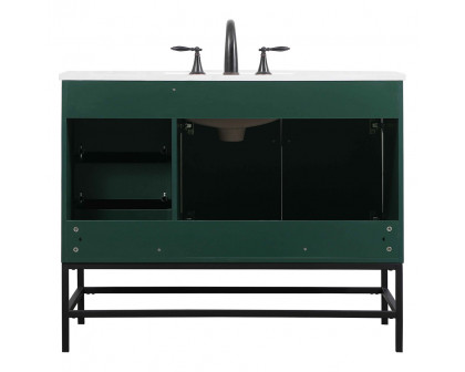 Elegant Bathroom Vanity - Green (VF48842MGN)