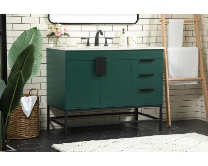 Elegant Bathroom Vanity - Green (VF48842MGN)