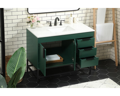 Elegant Bathroom Vanity - Green (VF48842MGN)