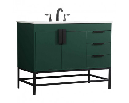 Elegant Bathroom Vanity - Green (VF48842MGN)