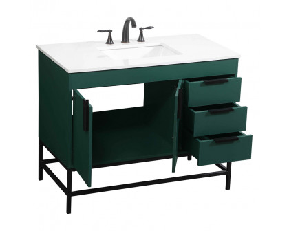 Elegant Bathroom Vanity - Green (VF48842MGN)