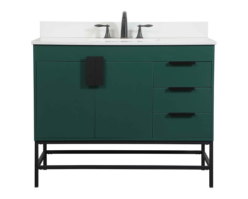 Elegant Bathroom Vanity - Green (VF48842MGN-BS)