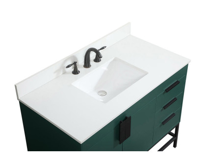 Elegant Bathroom Vanity - Green (VF48842MGN-BS)