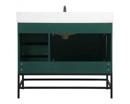 Elegant Bathroom Vanity - Green (VF48842MGN-BS)