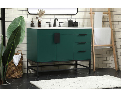 Elegant Bathroom Vanity - Green (VF48842MGN-BS)