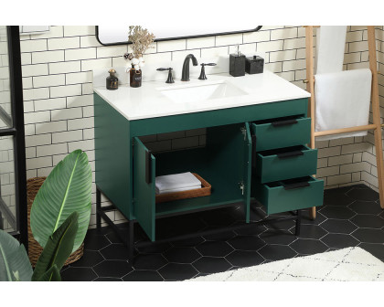 Elegant Bathroom Vanity - Green (VF48842MGN-BS)