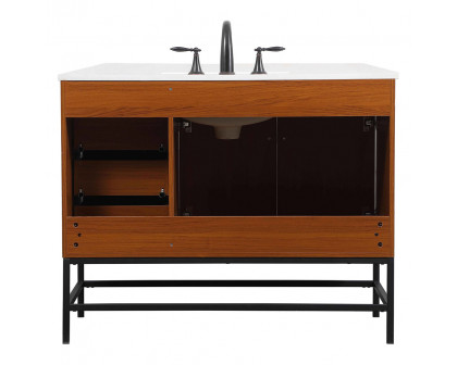 Elegant Bathroom Vanity - Teak (VF48842MTK)