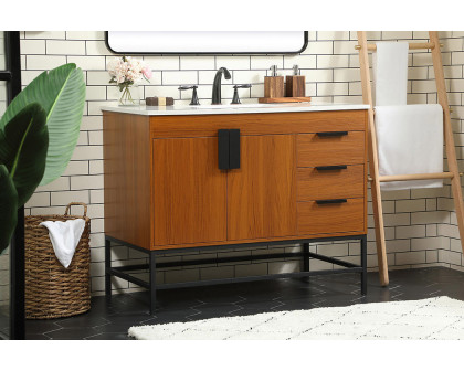 Elegant Bathroom Vanity - Teak (VF48842MTK)