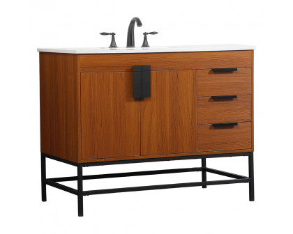 Elegant Bathroom Vanity - Teak (VF48842MTK)