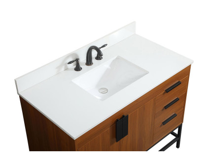 Elegant Bathroom Vanity - Teak (VF48842MTK-BS)