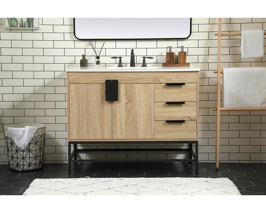 Elegant Bathroom Vanity - Mango Wood (VF48842MW)