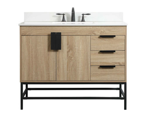 Elegant Bathroom Vanity - Mango Wood (VF48842MW-BS)