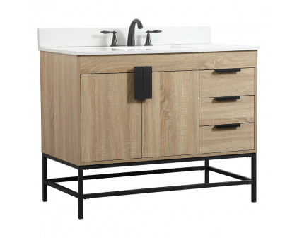 Elegant Bathroom Vanity - Mango Wood (VF48842MW-BS)