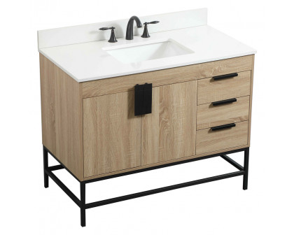 Elegant Bathroom Vanity - Mango Wood (VF48842MW-BS)