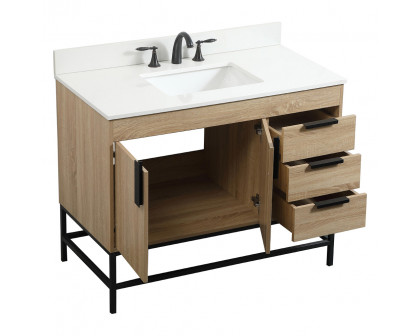 Elegant Bathroom Vanity - Mango Wood (VF48842MW-BS)