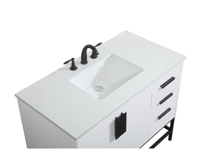 Elegant Bathroom Vanity - White (VF48842MWH)