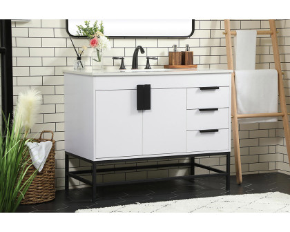 Elegant Bathroom Vanity - White (VF48842MWH)