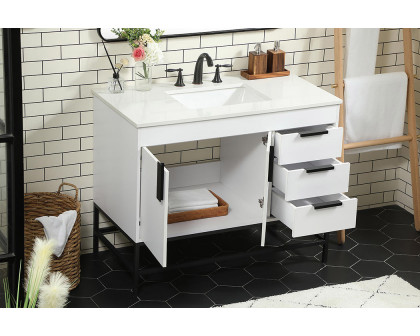 Elegant Bathroom Vanity - White (VF48842MWH)