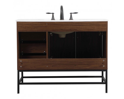 Elegant Bathroom Vanity - Walnut (VF48842MWT)