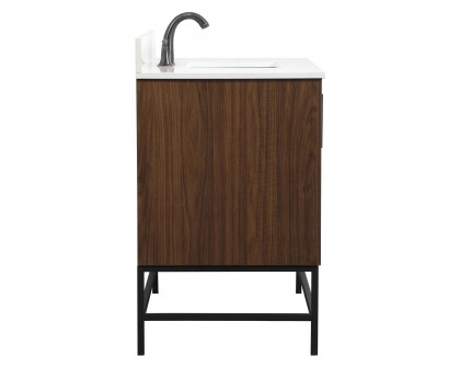 Elegant Bathroom Vanity - Walnut (VF48842MWT-BS)