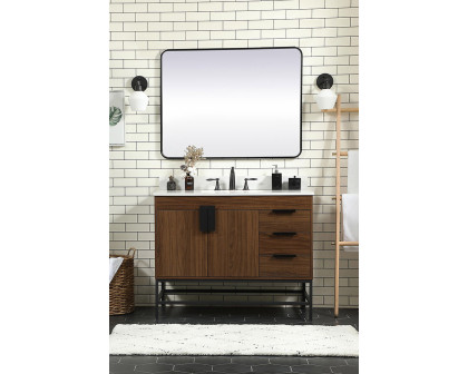 Elegant Bathroom Vanity - Walnut (VF48842MWT-BS)