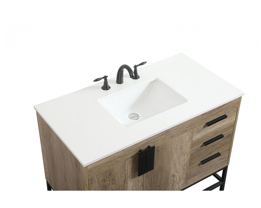 Elegant Bathroom Vanity - Natural Oak (VF48842NT)