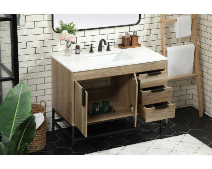 Elegant Bathroom Vanity - Natural Oak (VF48842NT)