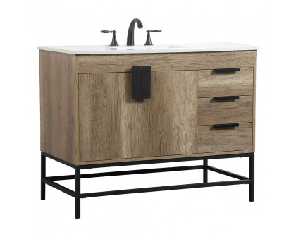 Elegant Bathroom Vanity - Natural Oak (VF48842NT)