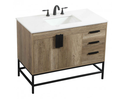 Elegant Bathroom Vanity - Natural Oak (VF48842NT)