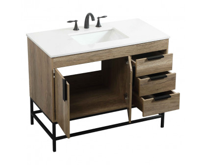 Elegant Bathroom Vanity - Natural Oak (VF48842NT)