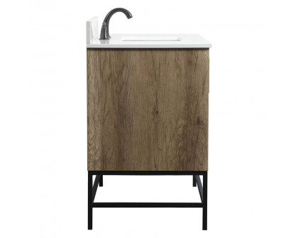 Elegant Bathroom Vanity - Natural Oak (VF48842NT-BS)