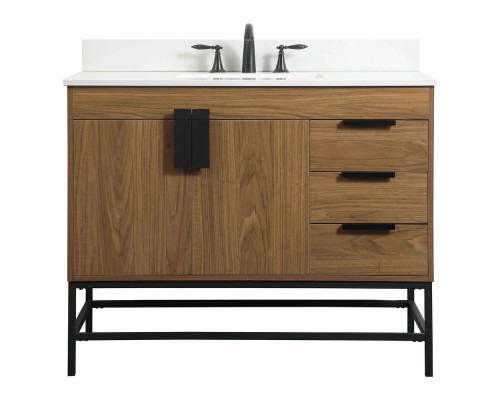 Elegant Bathroom Vanity - Walnut Brown (VF48842WB-BS)