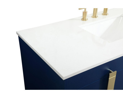 Elegant Bathroom Vanity - Blue (VF48848MBL)