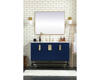 Elegant Bathroom Vanity - Blue (VF48848MBL)