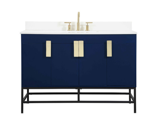 Elegant Bathroom Vanity - Blue (VF48848MBL-BS)