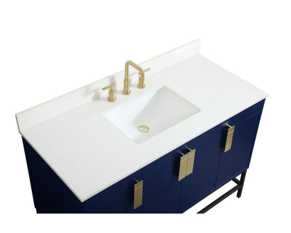 Elegant Bathroom Vanity - Blue (VF48848MBL-BS)