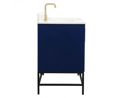 Elegant Bathroom Vanity - Blue (VF48848MBL-BS)