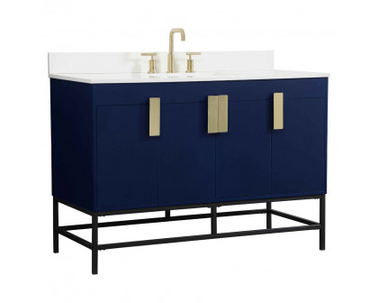 Elegant Bathroom Vanity - Blue (VF48848MBL-BS)