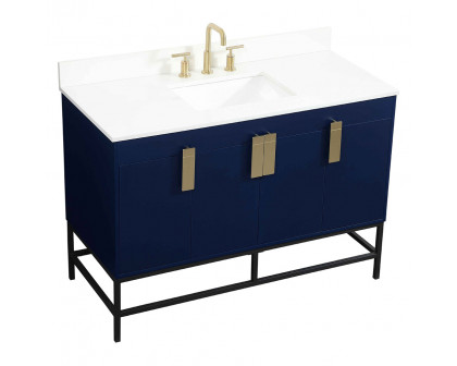 Elegant Bathroom Vanity - Blue (VF48848MBL-BS)