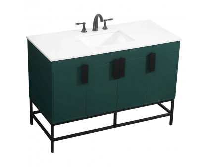 Elegant Bathroom Vanity - Green (VF48848MGN)