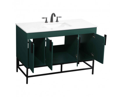 Elegant Bathroom Vanity - Green (VF48848MGN)