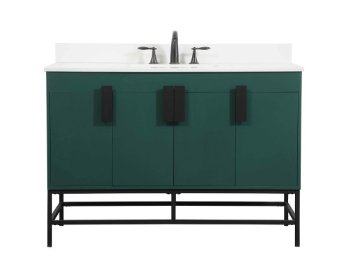 Elegant Bathroom Vanity - Green (VF48848MGN-BS)