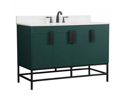 Elegant Bathroom Vanity - Green (VF48848MGN-BS)