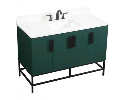 Elegant Bathroom Vanity - Green (VF48848MGN-BS)